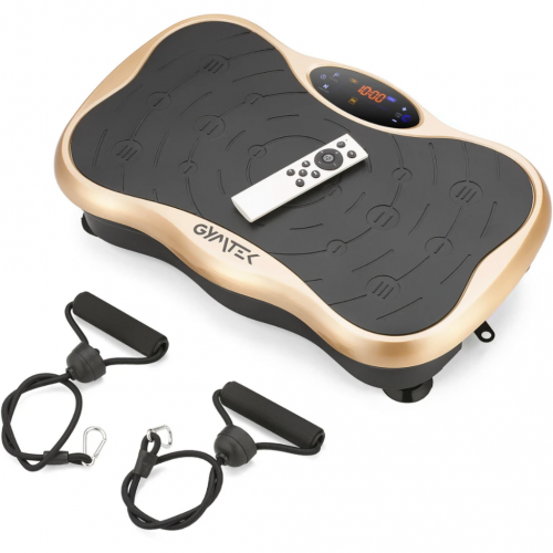 Вібраційна платформа GYMTEK XP500, чорно-золотиста Вібраційна платформа GYMTEK XP500, чорно-золотиста