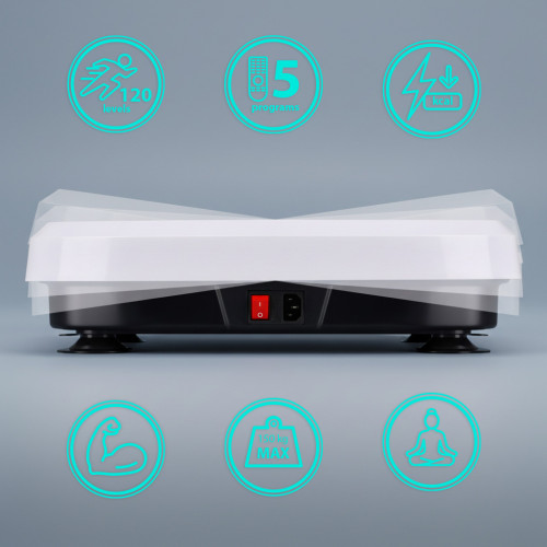 Вібраційна платформа One Fitness SVP08 чорно-біла