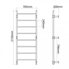 Драбина гімнастична реабілітаційна K-SPORT KSSL095
