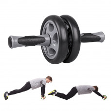 Ролик гімнастичний для тренувань inSPORTline Ab Roller AR300 подвійний