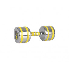 Хромована гантель inSPORTline Yellsteel 12 кг