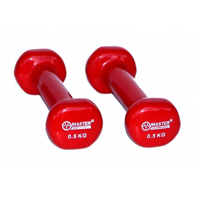 Гантелі вінілові MASTER 2 х 0,5 кг