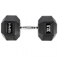 Гантель шестигранна HMS HEX PRO 32,5 кг Гантель шестигранна HMS HEX PRO 32,5 кг