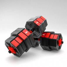 Набір штанга+гантелі HMS SGC40 - 2 х 20 кг, чорно-червоний Набір штанга+гантелі HMS SGC40 - 2 х 20 кг, чорно-червоний