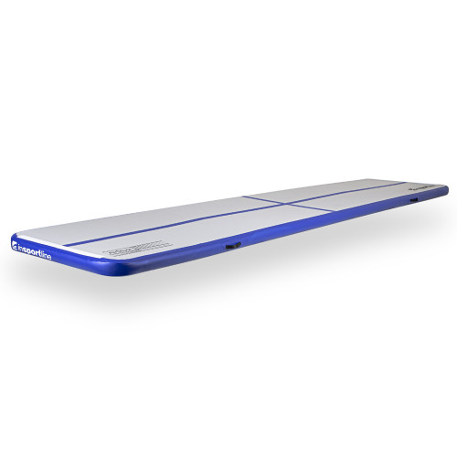 Килимок надувний Airtrack inSPORTline Airstunt 500x100x10 см, біло-синій