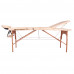 Масажний стіл inSPORTline Japane 3-Piece Wooden - кремово-жовтий