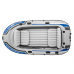 Човен надувний Intex Excursion 4 315 x 165 x 43 см, сіро-синій