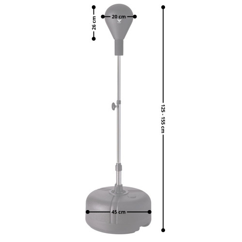 Груша боксерська inSPORTline Antedel 26990, чорна Груша боксерська inSPORTline Antedel 26990, чорна
