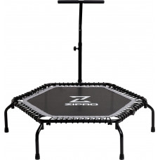 Батут для фітнесу Zipro Fitness з поручнем 4,5 фути 130 см чорний