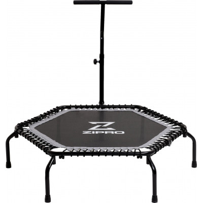 Батут для фітнесу Zipro Fitness з поручнем 4,5 фути 130 см чорний