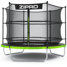 Батут Zipro Jump Pro з внутрішньою сіткою 8 футів 252 см чорно-зелений