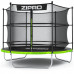 Батут Zipro Jump Pro з внутрішньою сіткою 8 футів 252 см чорно-зелений