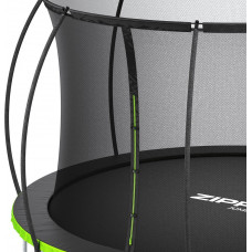 Батут Zipro Jump Pro Premium з внутрішньою сіткою 14 футів 435 см чорно-зелений