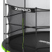 Батут Zipro Jump Pro з внутрішньою сіткою 12 футів 374 см чорно-зелений