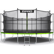 Батут Zipro Jump Pro з внутрішньою сіткою 16 футів 496 см чорно-зелений