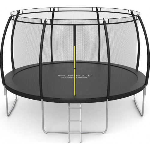 Батут Funfit 3121 з зовнішньою сіткою 12 футів 374 см чорний Батут Funfit 3121 з зовнішньою сіткою 12 футів 374 см чорний