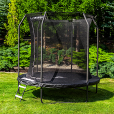 Батут THUNDER INSIDE ELITE з внутрішньою сіткою 8 футів 244 см чорний