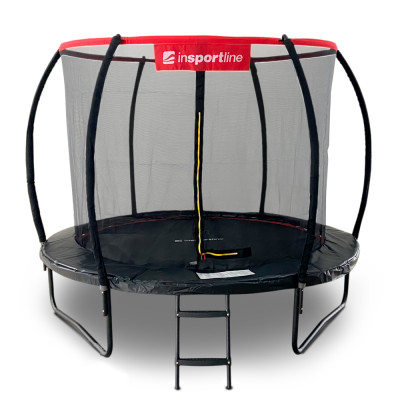Батут inSPORTline Flea PRO з внутрішньою сіткою 305 см чорний