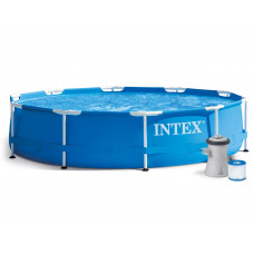 Басейн каркасний 15в1 INTEX 28202, 305 х 76 см + машина для створення бульбашок