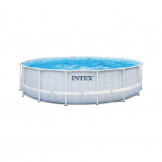 Басейн каркасний 17в1 INTEX 26746, 488 х 122 см, біло-синій