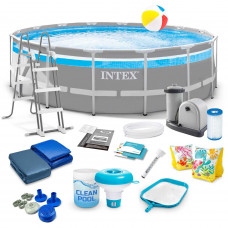 Басейн каркасний 17в1 INTEX 26730, 488 х 122 см