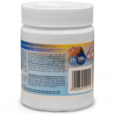 Таблетки для басейну багатофункціональні 25 х 20 г - 0,5 кг