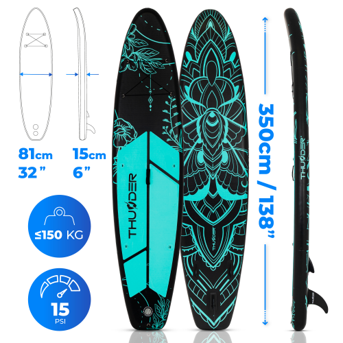 Надувна SUP дошка (Сапборд) THUNDER MOTH-MINT 350 Надувна SUP дошка (Сапборд) THUNDER MOTH-MINT 350