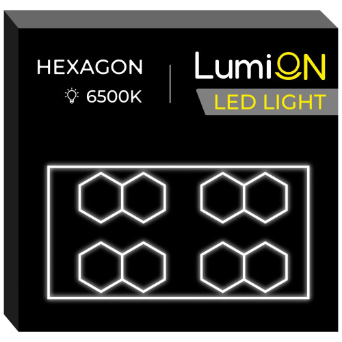 Світильник світлодіодний шестикутний LumiOn L0-4, 485 x 244 см Світильник світлодіодний шестикутний LumiOn L0-4, 485 x 244 см