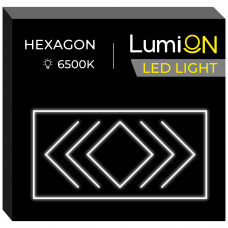 Світильник світлодіодний трикутний LumiOn L0-8, 485 x 244 см