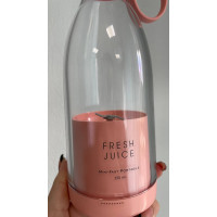 Портативний бездротовий міні блендер для смузі Prime Sport FRESH JUICE - 350 мл, рожевий