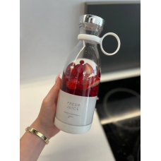 Портативний бездротовий міні блендер для смузі Prime Sport FRESH JUICE 350 мл, білий