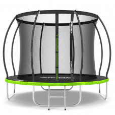 Батут Zipro Jump Pro Premium з внутрішньою сіткою 8 футів 252 см чорно-зелений