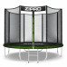 Батут Zipro Jump Pro з зовнішньою сіткою 8 футів 252 см чорно-зелений
