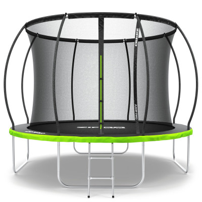 Батут Zipro Jump Pro Premium з внутрішньої сіткою 10 футів 312 см чорно-зелений