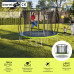 Батут Zipro Jump Pro Premium з внутрішньої сіткою 10 футів 312 см чорно-зелений