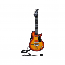 Дитяча електрогітара + навушники з мікрофоном Enjoy ZMU.HK-9080B.CR, помаранчева