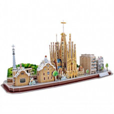 3D пазл CubicFun City Line Барселона (MC256h)