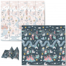 Килимок розкладний дитячий 200 x 180 x 1 см Nukido NK-340 Фортеця День-Ніч