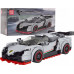 Дитячий конструктор Спортивне авто 398 ел. Білий ZKL.27007