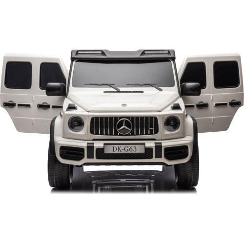 Дитяча акумуляторна машинка Mercedes Benz G63 AMG XXL Біла Дитяча акумуляторна машинка Mercedes Benz G63 AMG XXL Біла