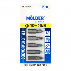 Набір біт Molder PH2x25мм 5шт