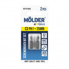 Набір біт Molder PH1x25мм 2шт