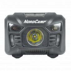 Ліхтар налобний Nord Camp 150Lm, 3W LED, 1200mAh з сенсором білий/червоний