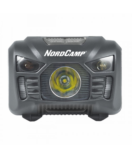 Ліхтар налобний Nord Camp 150Lm, 3W LED, 1200mAh з сенсором білий/червоний