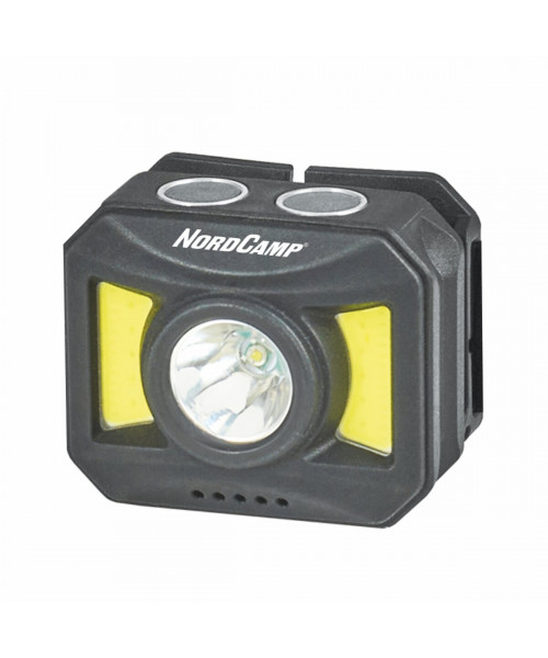 Ліхтар налобний Nord Camp 150+140Lm, 3W+COB, 850mAh, білий/червоний