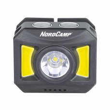Ліхтар налобний Nord Camp 150+140Lm, 3W+COB, 850mAh, білий/червоний