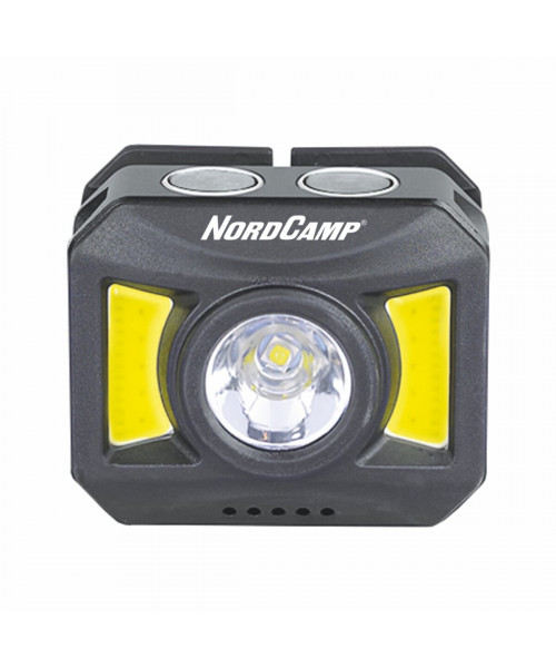 Ліхтар налобний Nord Camp 150+140Lm, 3W+COB, 850mAh, білий/червоний