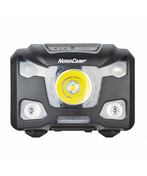 Ліхтар налобний Nord Camp 250Lm, 5W XPG, 1200mAh/3xAAA, з сенсором білий/червоний