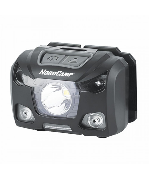 Ліхтар налобний Nord Camp 250Lm, 5W XPG, 1200mAh/3xAAA, з сенсором білий/червоний