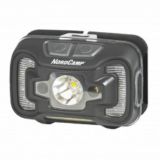 Ліхтар налобний Nord Camp 260Lm, 5W CREE XTE+COB, 3xAAA, з сенсором білий/червоний